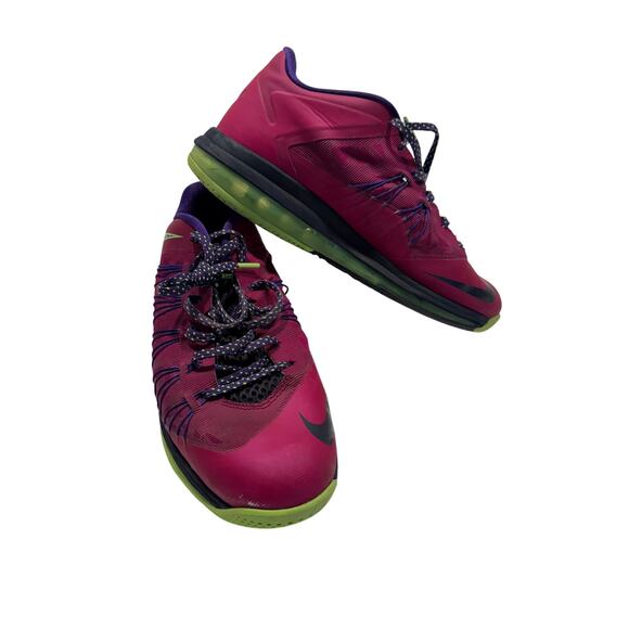 Nike Air Max Lebron X Low Basketball Shoes 10 Rasbperry LeBroncurial Athletic - Picture 1 of 11